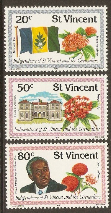 St Vincent 1979 Independence Set. SG603-SG605.
